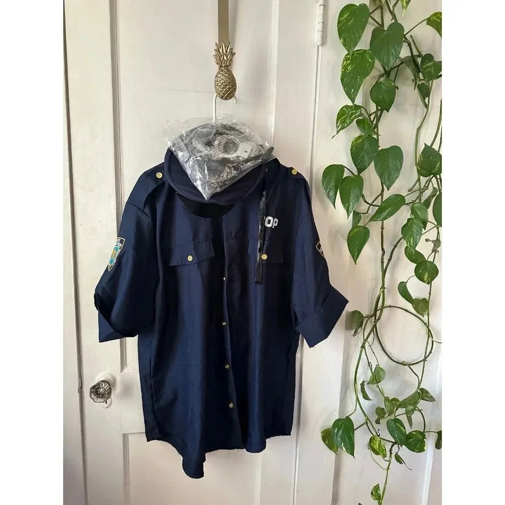 Adult Halloween cop, police outfit size large